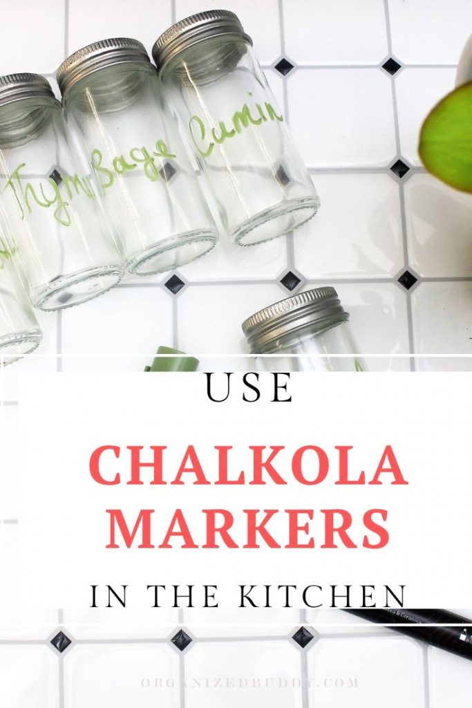 USE CHALKOLA MARKERS IN THE KITCHEN