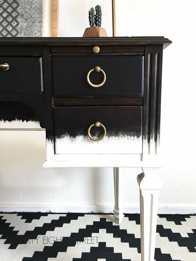 Painting Black Furniture White, How To Paint A Black Dresser White