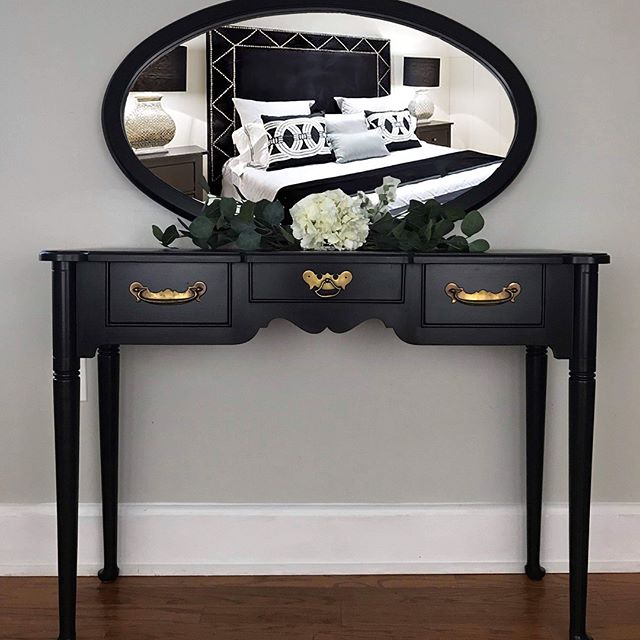 black painted furntiure