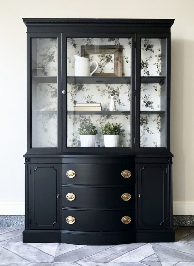 black painted furniture