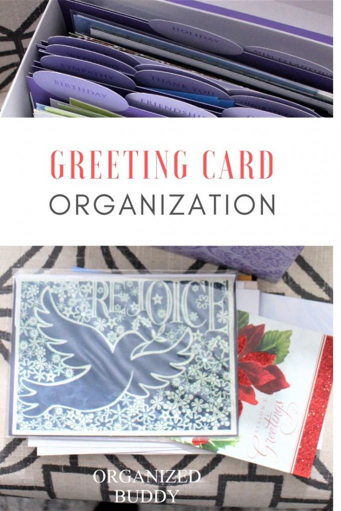 DIY Greeting Card Organizer