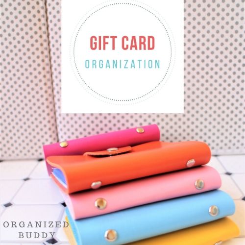 gift card organization ideas